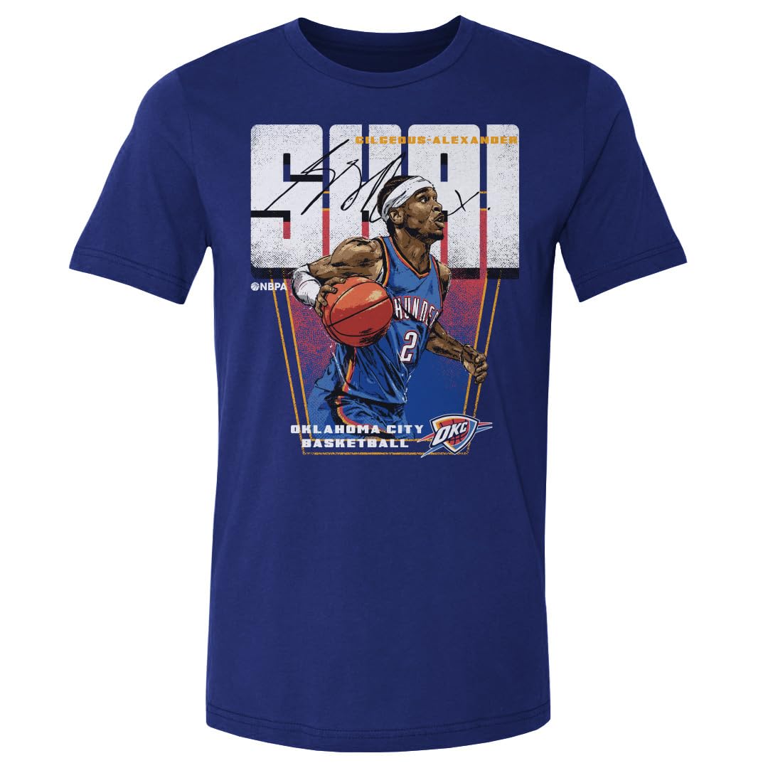 500 LEVEL Shai Gilgeous-Alexander Oklahoma City Thunder Shirt - Shai Gilgeous-Alexander Oklahoma City Thunder Premiere WHT