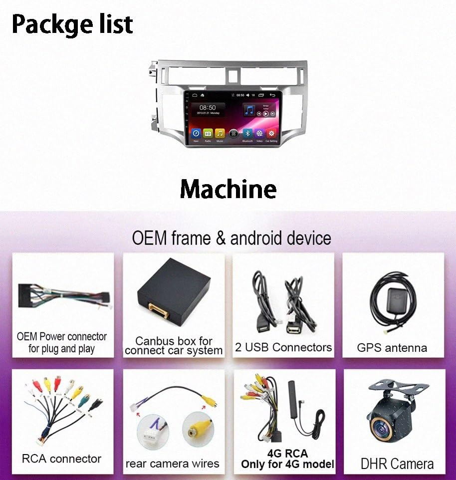 Pantalla táctil para Toyota Avalon 2007-2010 con Car Play y Android Auto 4G 6