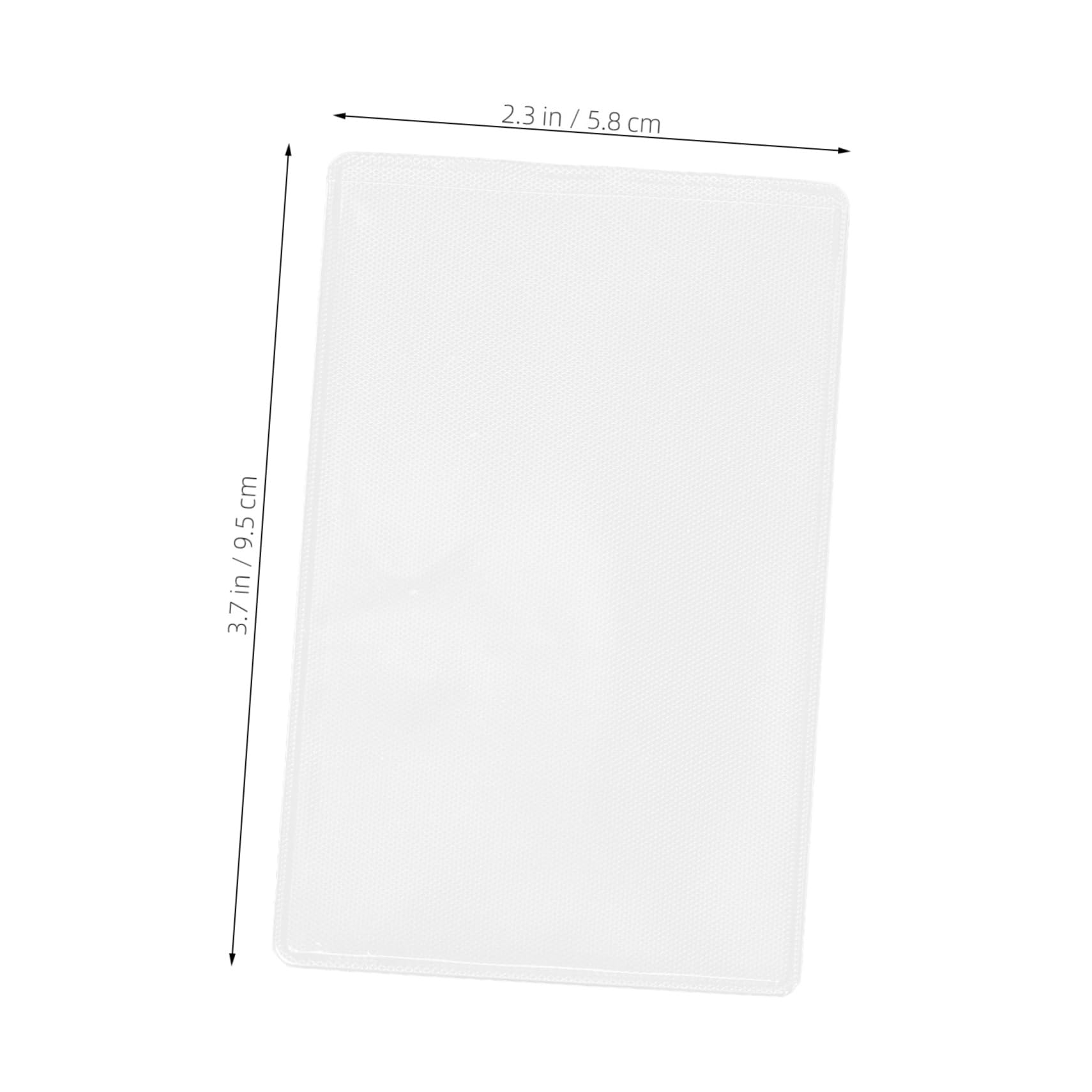 DIYEAH 5pcs Clear Plastic Credit Card Holder Sleeves Badge Protectors for Wallet Sturdy Construction for Secure and Lightweight Card Storage