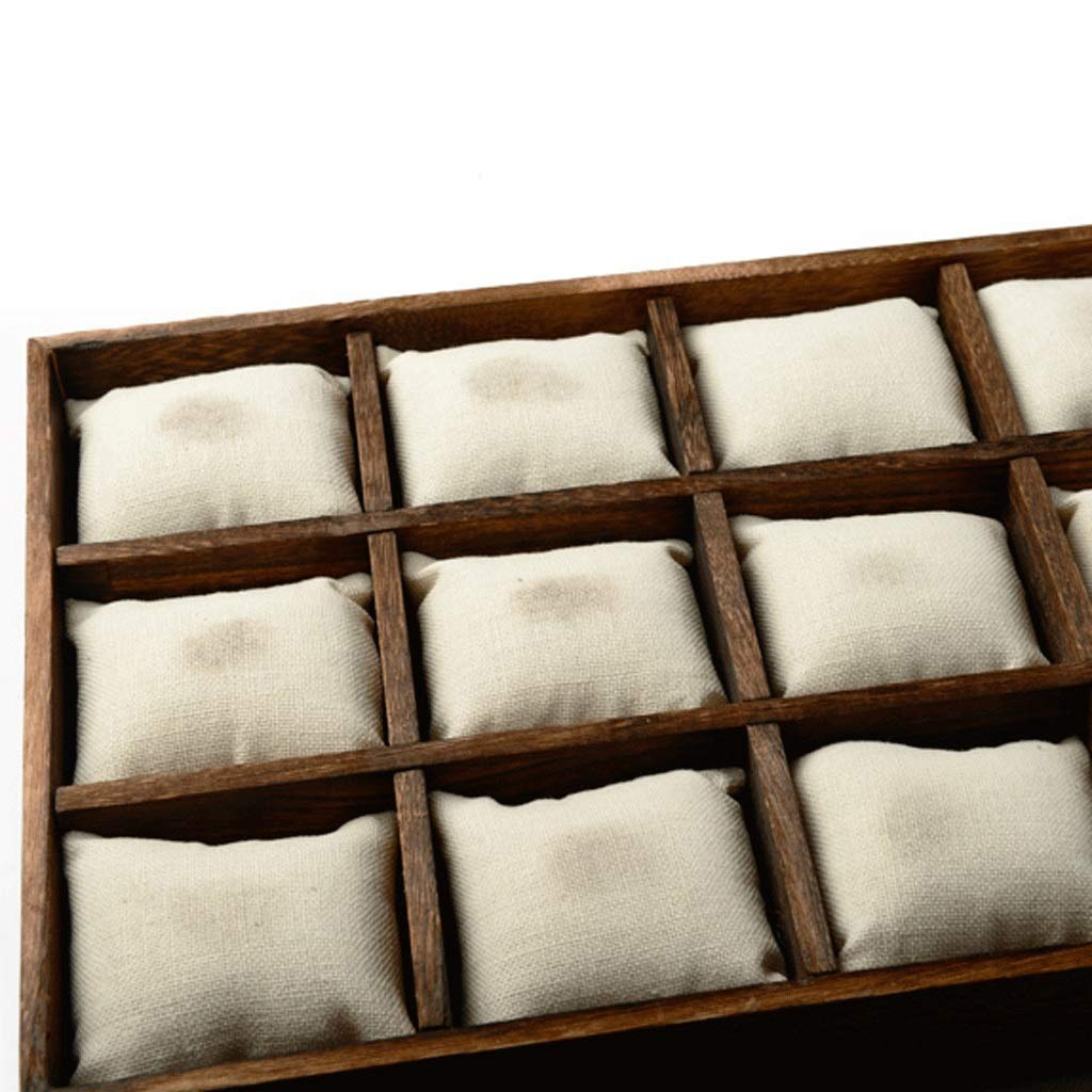 RajoNN Caja de presentación de Reloj con Bolsa para Reloj, Caja de Reloj, Organizador de Caja, exhibición para Hombres y Mujeres, Estilo Vintage
