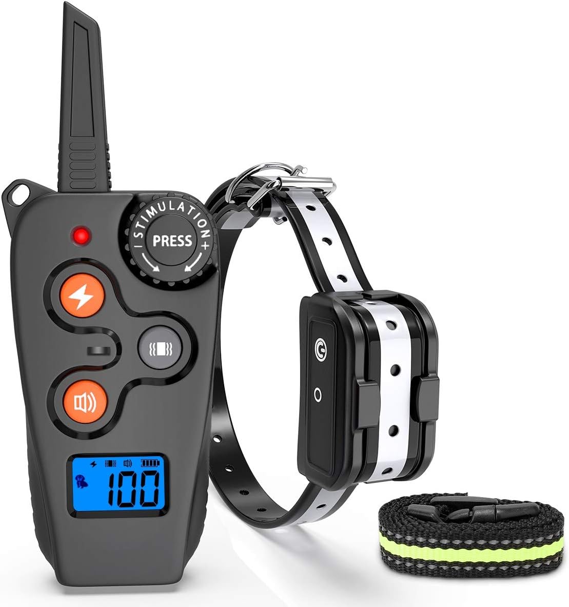 oneisall Shock Collar for Dogs, Rechargeable Dog Training Collars Bark Collar with Remote for Small Medium Large Dogs