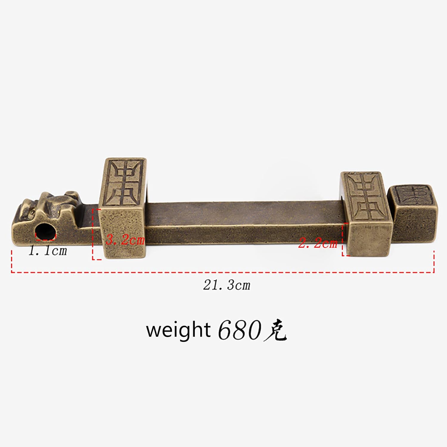 1pc Antique Brass Barrel Bolt Latch - for Doors, Cabinets, and Windows - Easy Installation Security Solution(21.3cm)