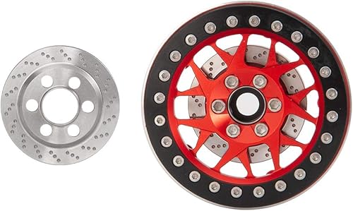 Miniatura 5 de 4 unidades de pesos internos de acero inoxidable para ruedas de 2.16 oz (60 g), contrapeso para 1/10 SCX10 RC Crawler de 1.9 pulgadas, ruedas