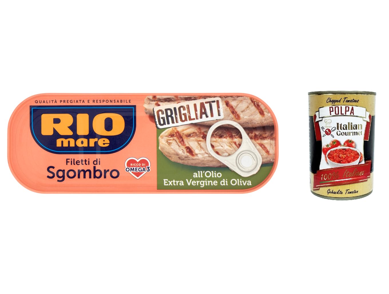 Italian Gourmet Filetti di Sgombro Grigliati, Makrele EVO, 12 x 120g Omega3