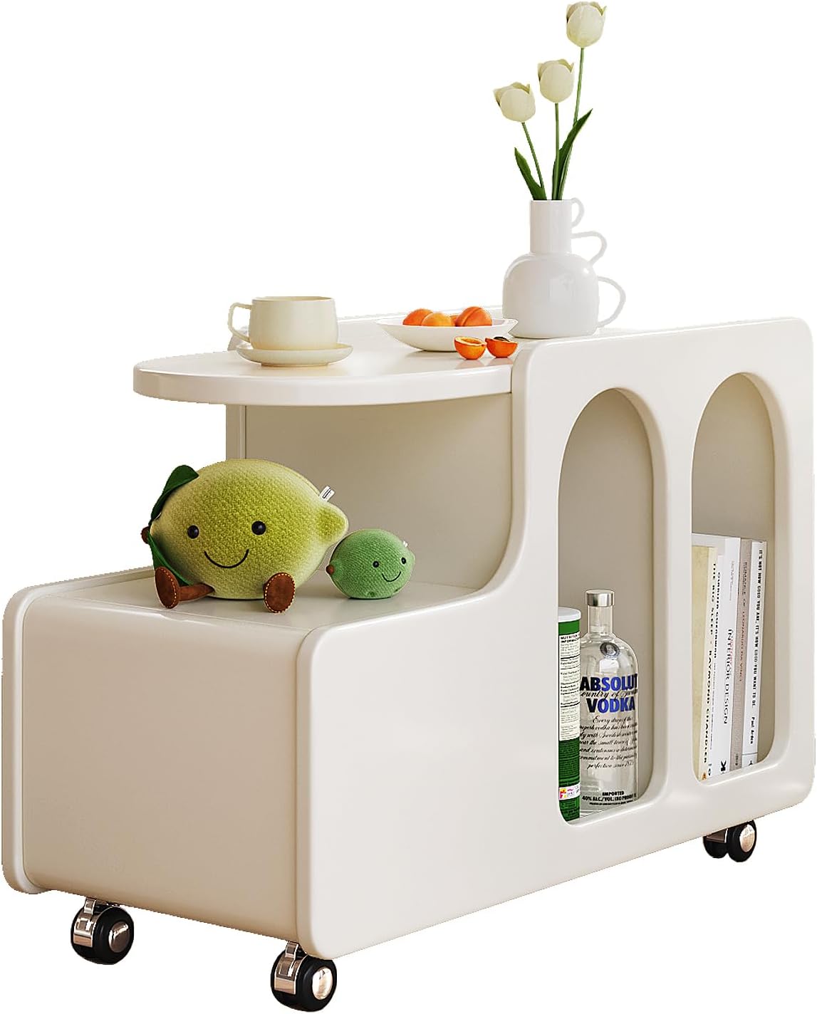 Amazon.com: Guyii Modern Side Cabinet, End Table for Small Spaces, Car-Shaped Side Cabinet ...