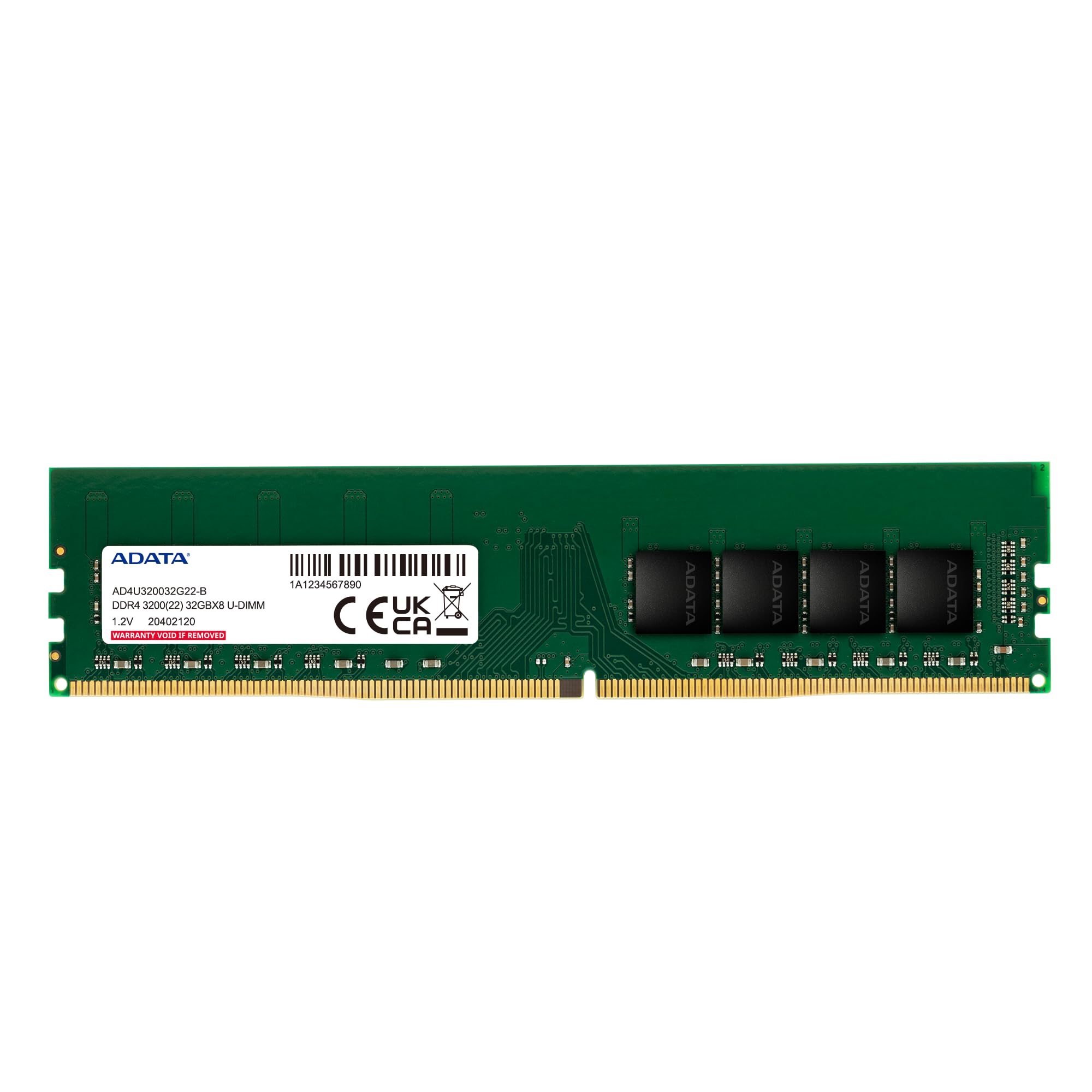 メモリー ADATA DDR4 32GB x2 64GB ADATA 32GB DDR4 3200MHz Desktop RAM Memory Module | 1x32GB UDIMM