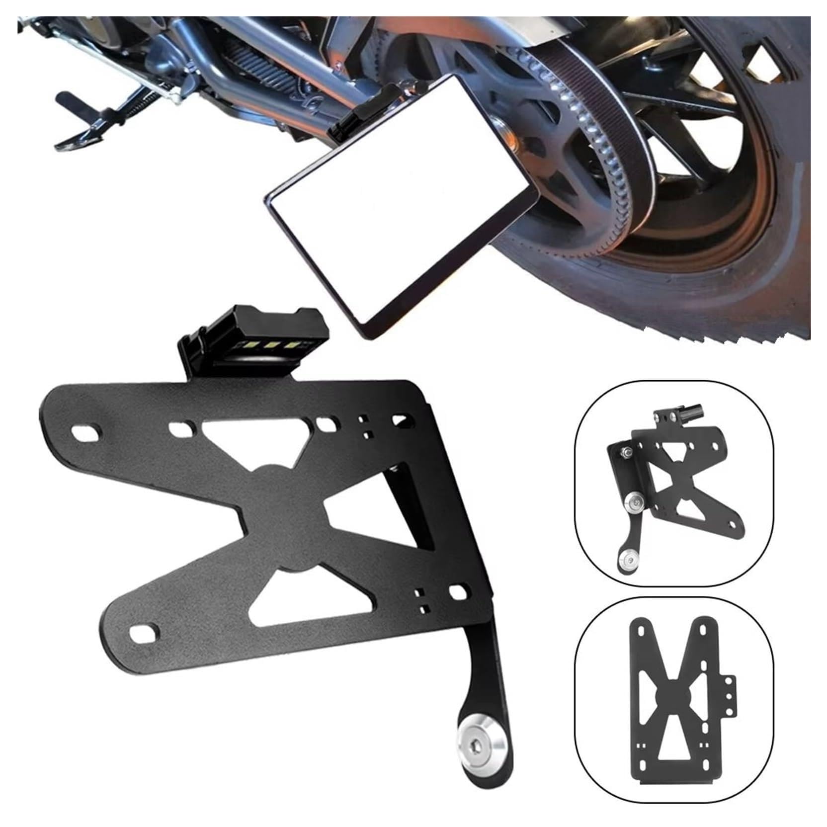 Soportes de matrículas para Moto Soporte Placa matrícula Trasera