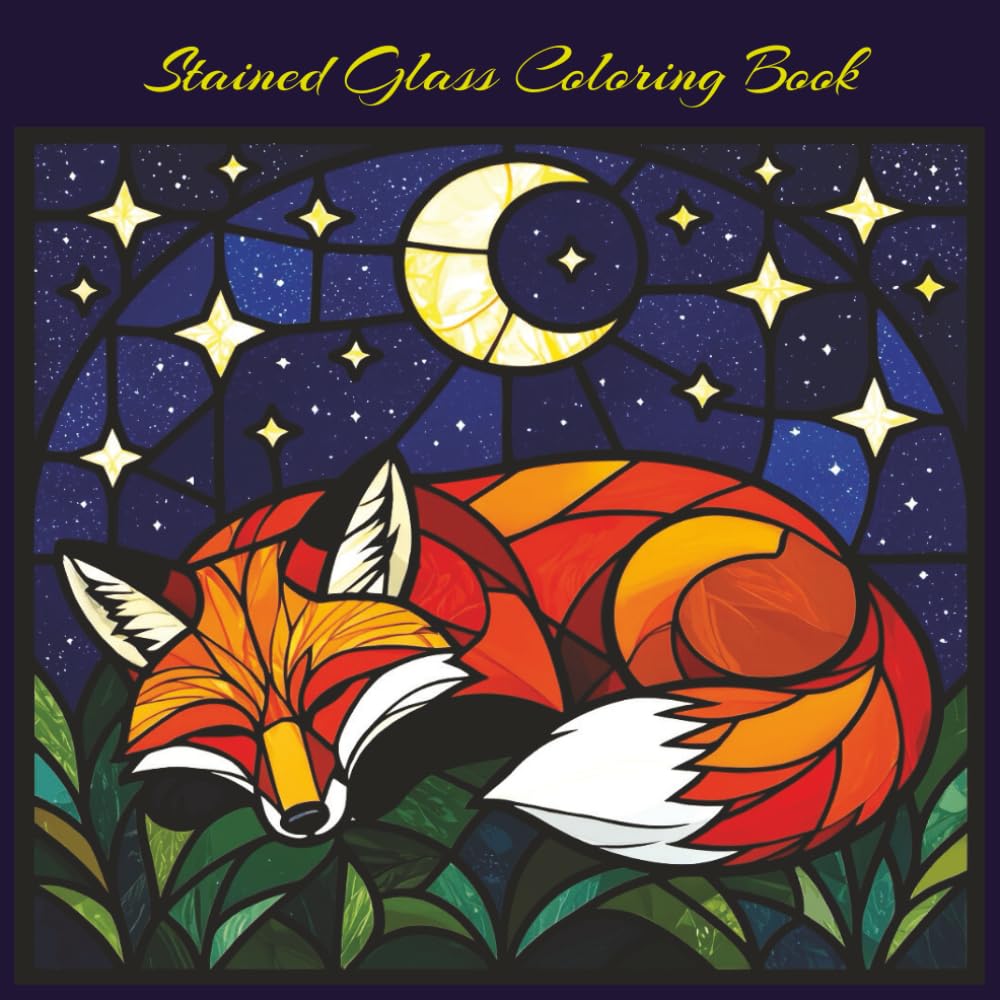 Timeless Stained Glass: Beautiful Designs to Color: Stained Glass Coloring for Relaxation