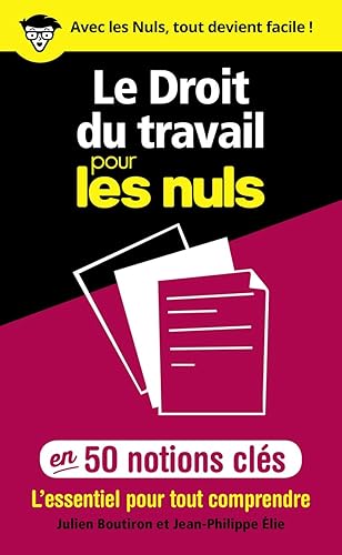 Le Droit du travail pour les Nuls en 50 notions clés - L'essentiel pour tout comprendre: L'essentiel pour tout comprendre