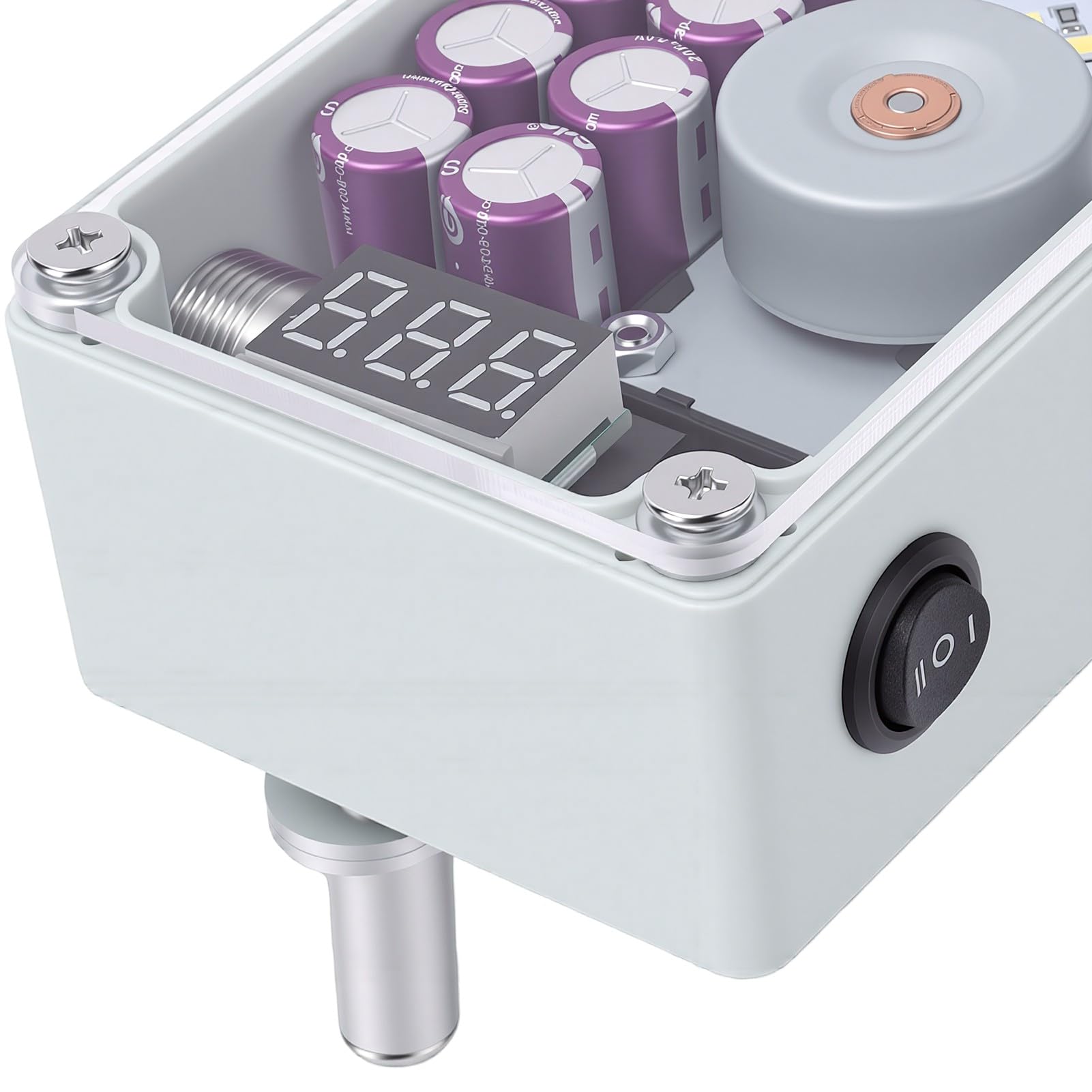 Luocute Generatore a Manovella con Display LCD Rosso | Caricatore USB, custodia per supercondensatori, illuminazione di emergenza, accensione per campeggio all'aperto