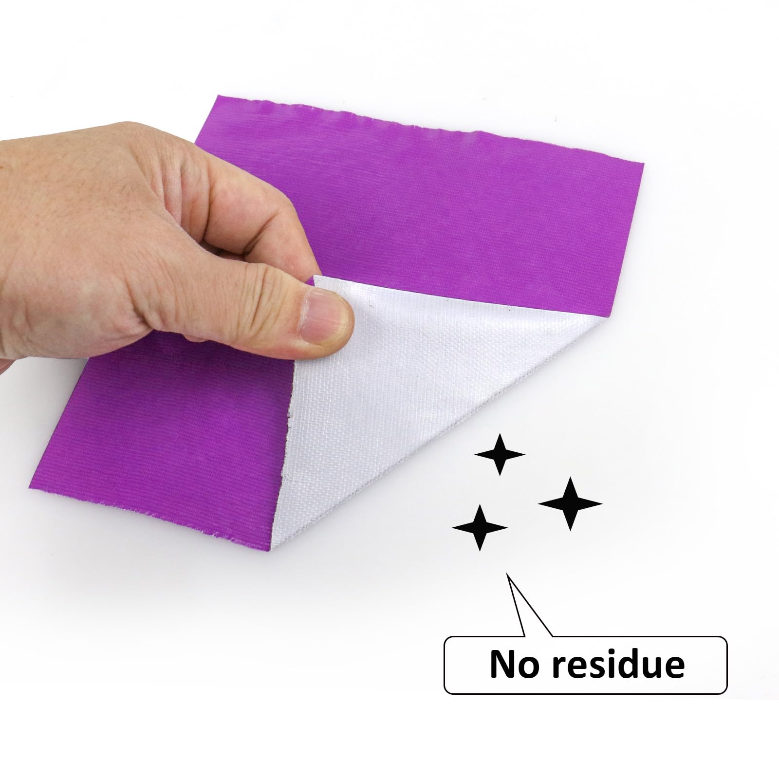 BOMEI PACK Nastro adesivo viola resistente, 15,2 cm x 55,2 m, largo nastro viola, forte resistenza, flessibile, nessun residuo, impermeabile e strappabile a mano, multiuso per riparazioni interne ed