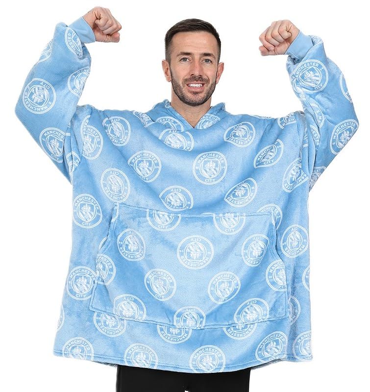 Sudadera con capucha Manchester City para el invierno azul hombre