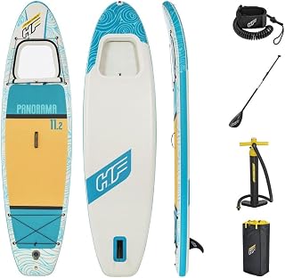 Bestway Hydro-Force Inflatable Stand Up Paddle Board | Complete Set with Hand Pump, Travel Bag and Built-in Window, Multiple Sizes