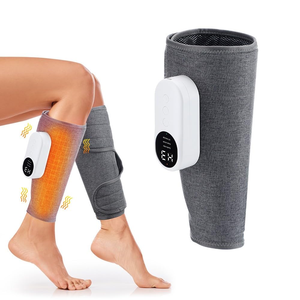 Minasaa 3-in-1 Massagegerät für schmerzfreie und vitale Beine, 3 Intensitäten 3 Modi Massagegerät Beine Kabelloses zur Muskelentspannung Blutzirkulation Lymphdrainage für Waden Oberschenkel Arm