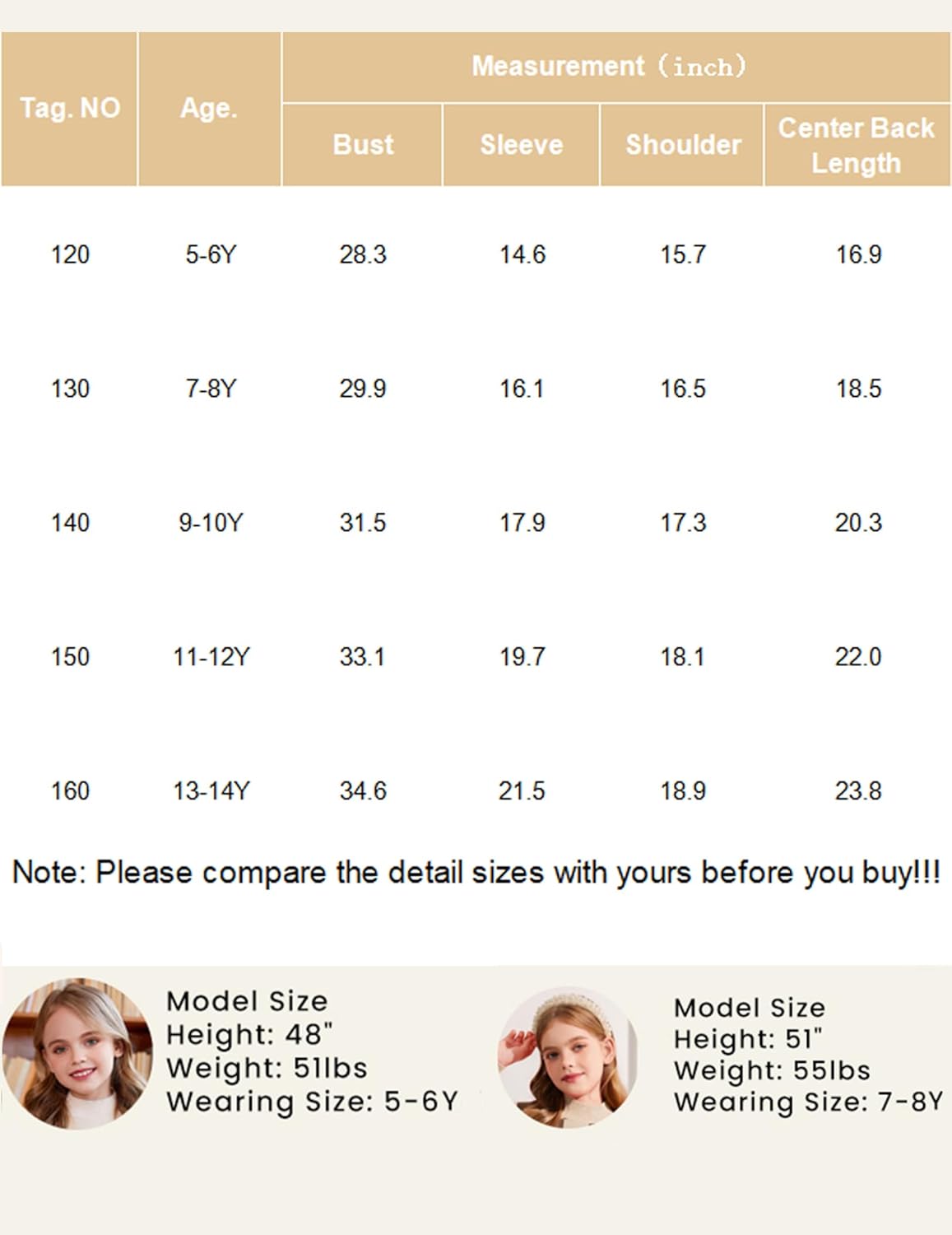 Arshiner Girls Sweater Mock Neck Pullover Casual Latern Sleeve Knit Jumper Tops - Image 6