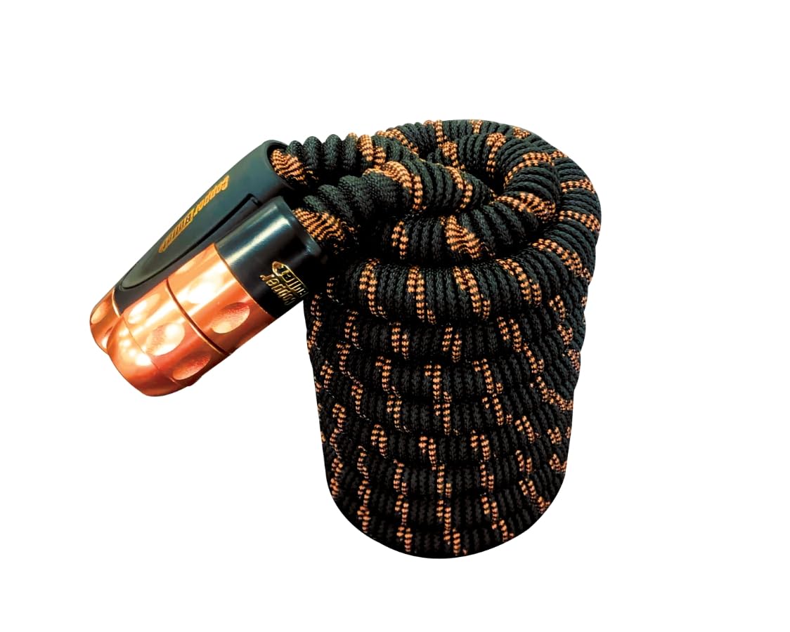 Pocket Hose Black Copper Bullet 100 Ft - New & Expanding - Tough, Durable, Lightweight & Easy To Use - Garden Equipment - Flexible Collar To Prevent Leaks - Includes Adjustable 3 Speed Nozzle