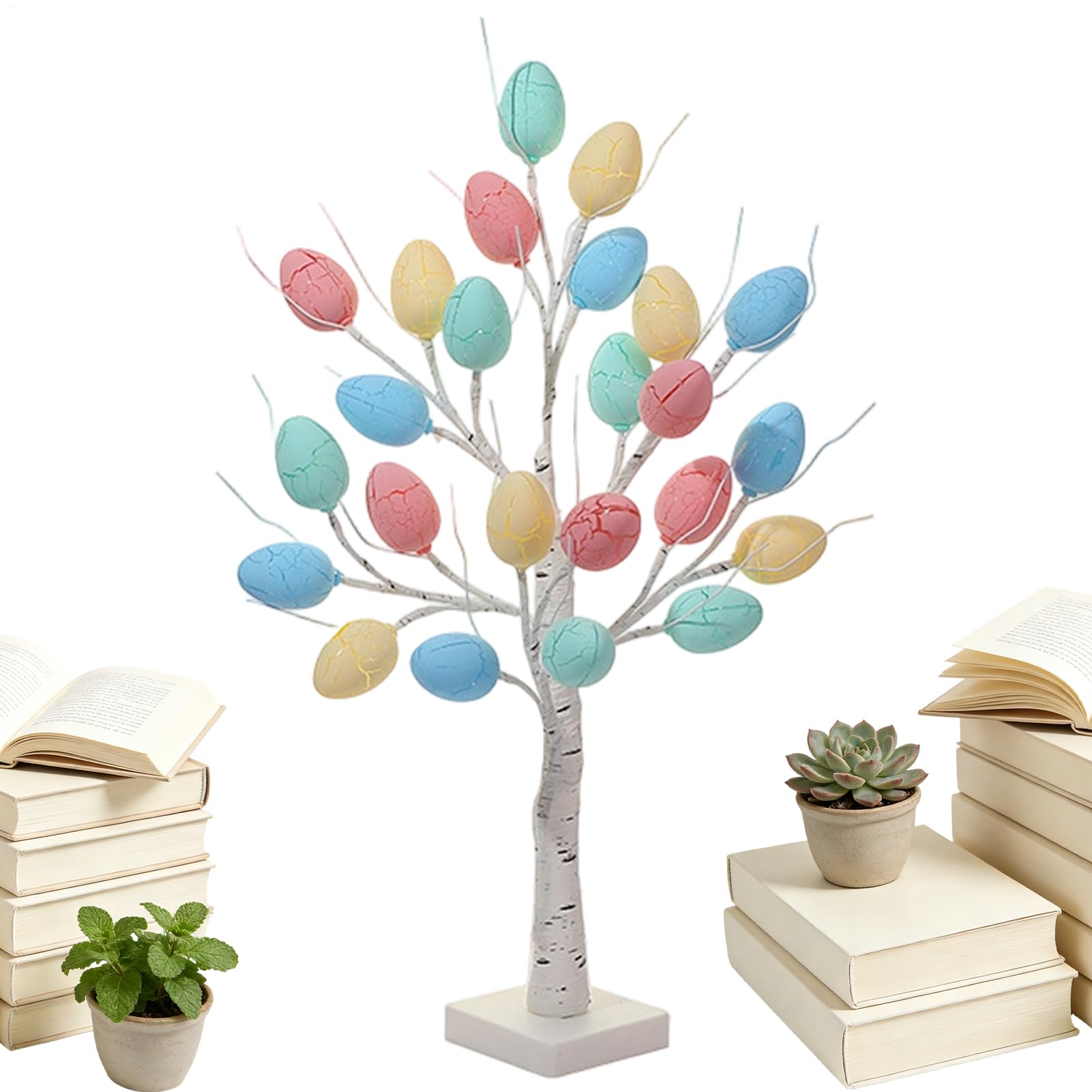 Arbre de Pâques aux Œufs décoration lumineuse cadeau de printemps
