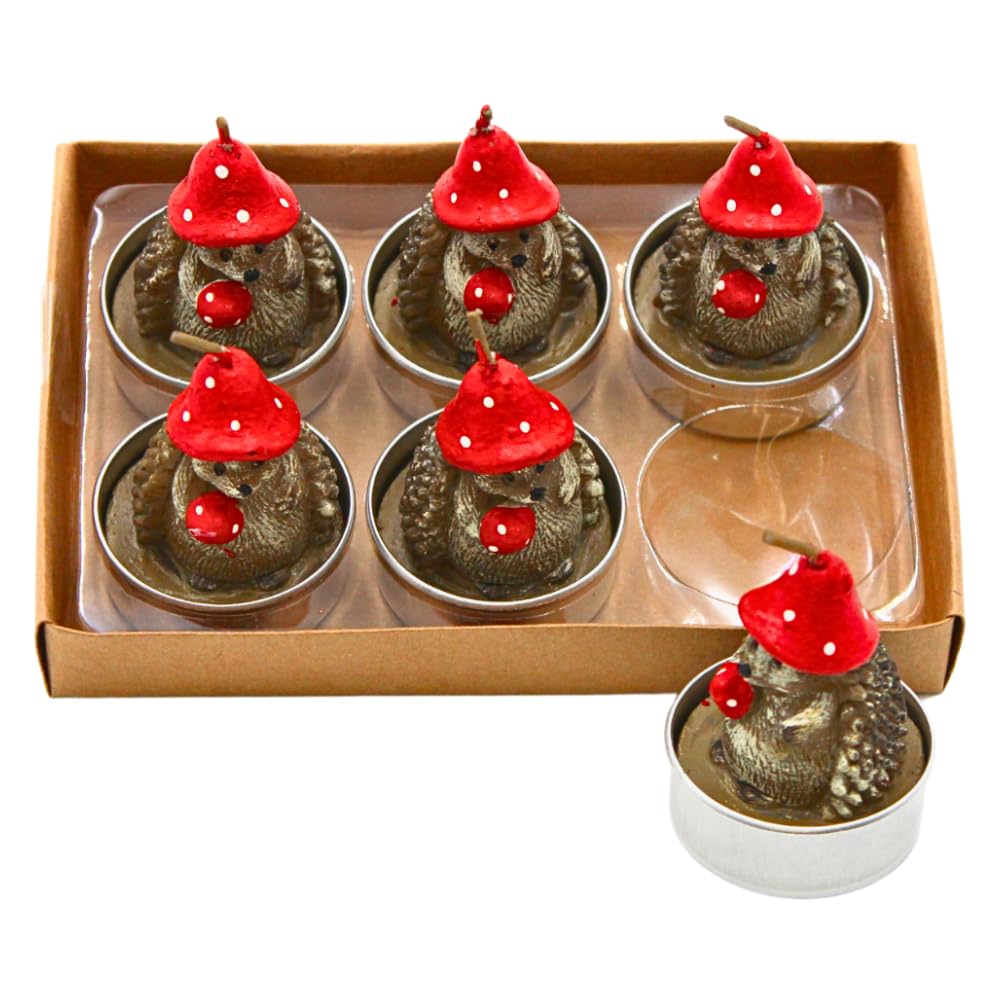 Bougies de hérisson Dekohelden24 pour votre décoration de table automnale