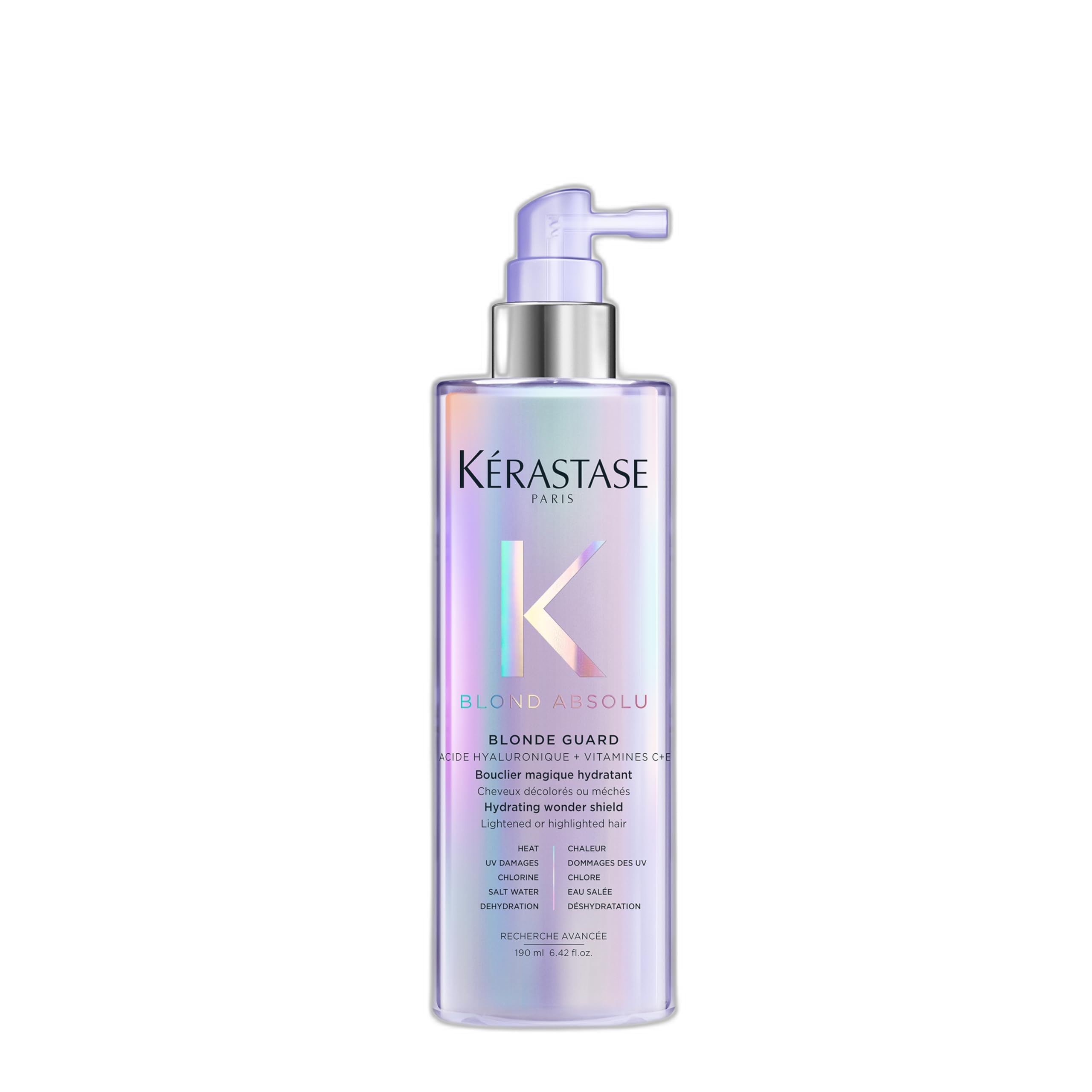 Kérastase Blond Absolu Blonde Guard, Leave-In Wonder Shield Treatment for Blonde Hair, with Heat, UV and Humidity Protection, Enriched with Hyaluronic Acid, 190ml