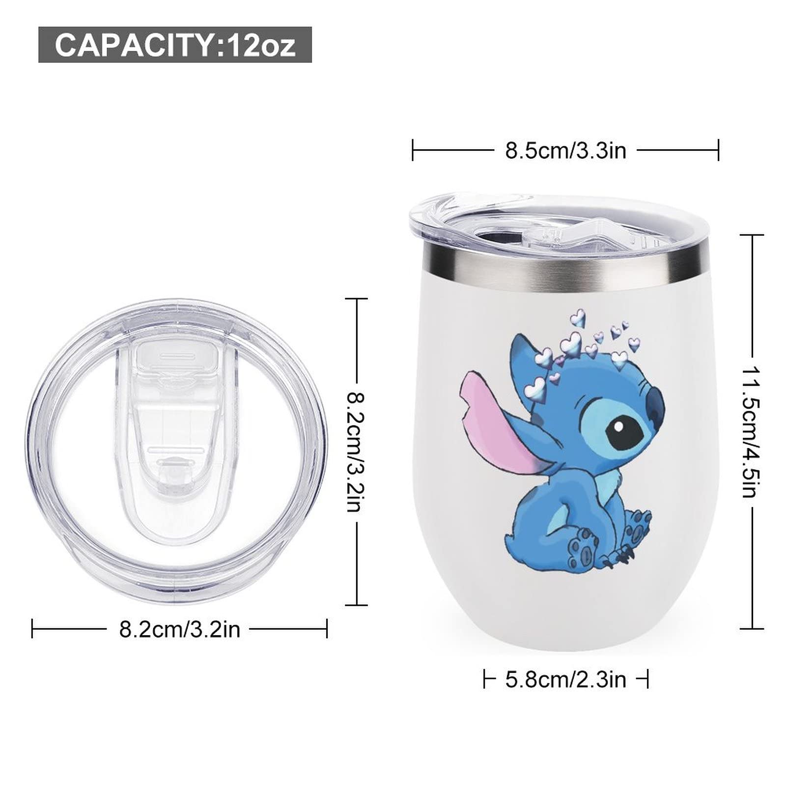 Amazon | 卵殻カップ Stitch スティッチ 魔法瓶 U字型 ワイン