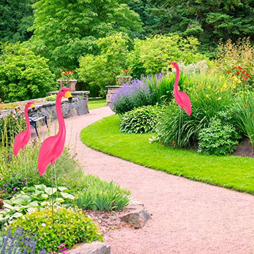 Estaca de flamingo, jardim de flamingo, estaca de gramado, estaca de jardim, decoração de animais, e