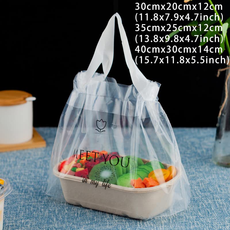 30/50 PZ Vari Modelli Maniglie Sacchetti Regalo Caramelle Sacchetti Con Coulisse Per Biscotti Snack Pacchetto Da Forno Forniture Per Feste Evento-15,30 PZ, 25x35 cm