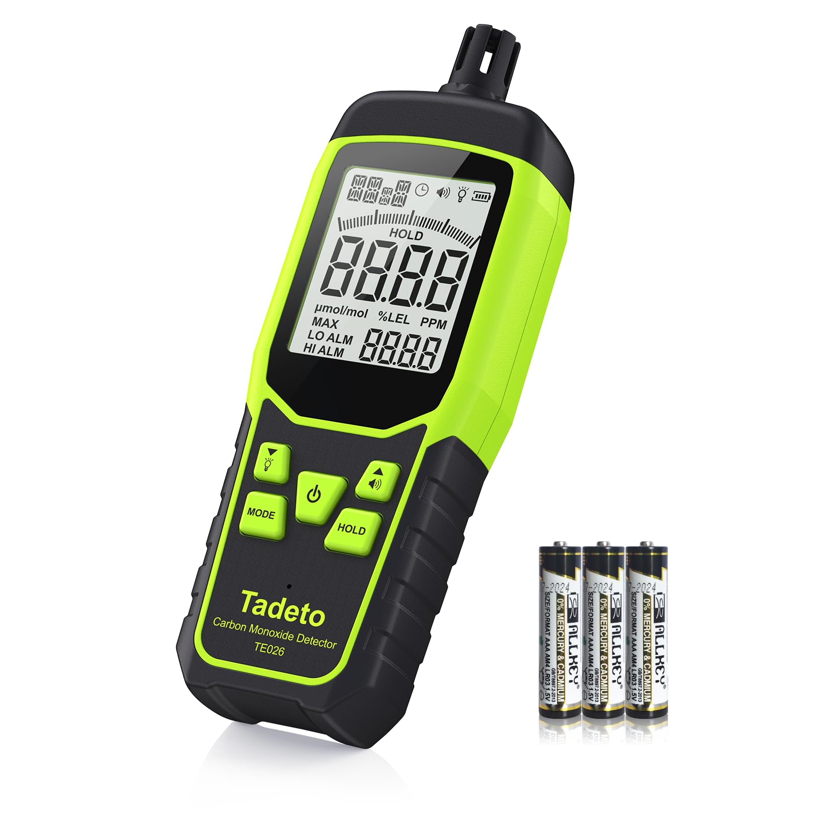 Rilevatore Monossido Di Carbonio Portatile Tadeto - Allarme Con Display LCD Per Interni Ed Esterni - Foto 5