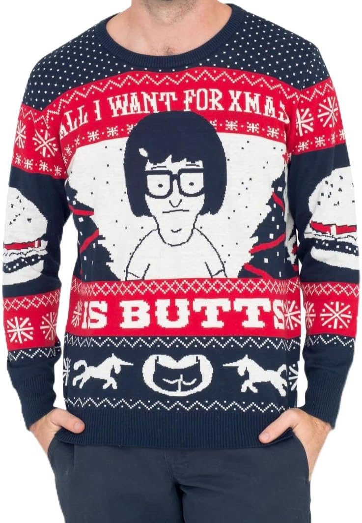 Tina All I Want for Xmas...Bob's Burgers Funny Christmas Sweater