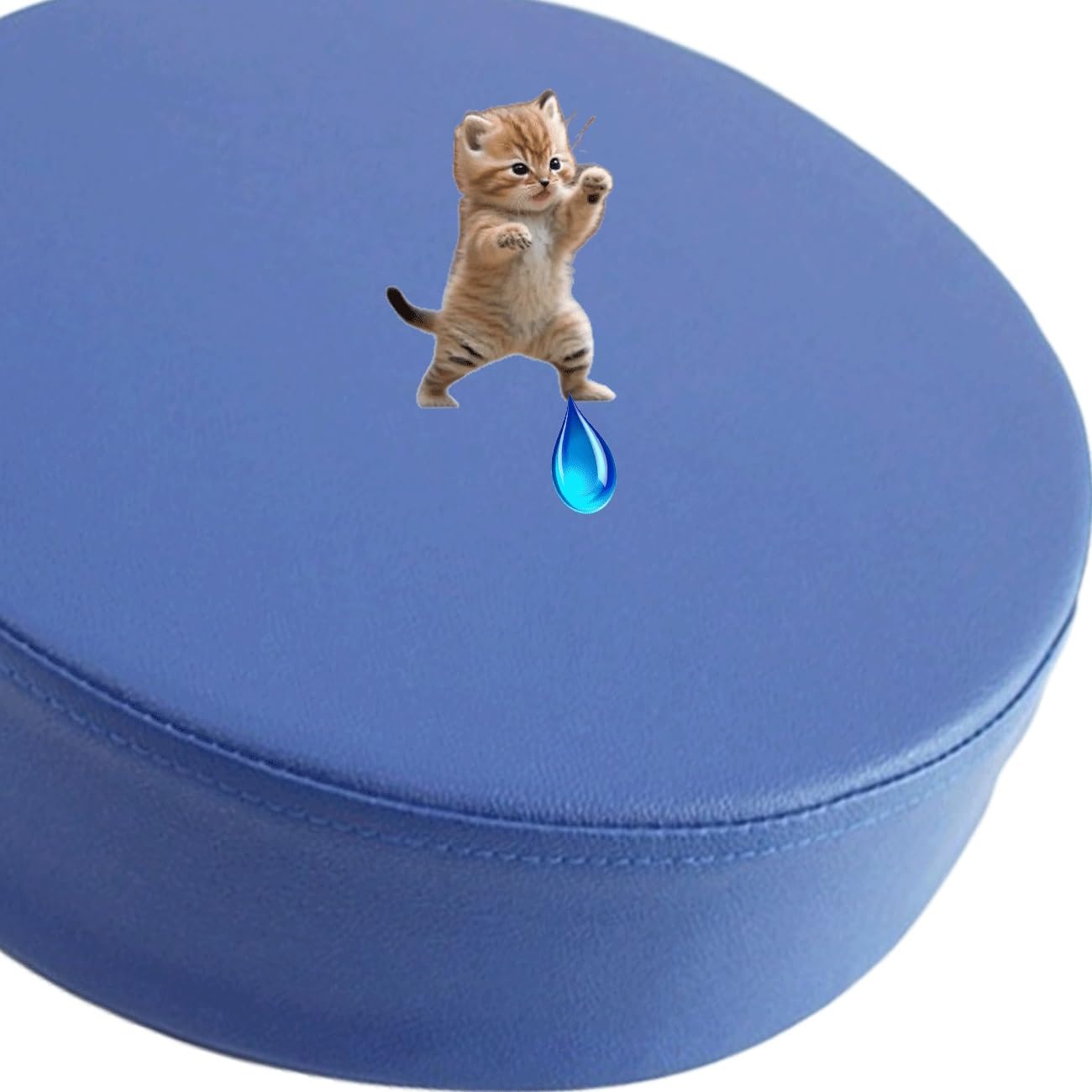 Uyeoco Color 13 Waterproof Memory Foam Round Seat Cushion 3/5/8Cm Thick,25/30/35/40/45/50Cm Round Stool Cushion, Circle Chair Pad With Removable Cover For Dining Kitchen Bar Chairs(,50X50x8cm)