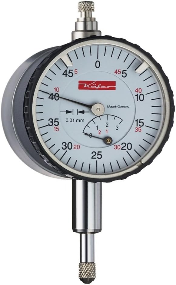 Beetle Dial Gauge 0-3 mm KM 4 T - 100 Reading: 0.01 mm Dial 40 mm Hand Rotation 1 mm