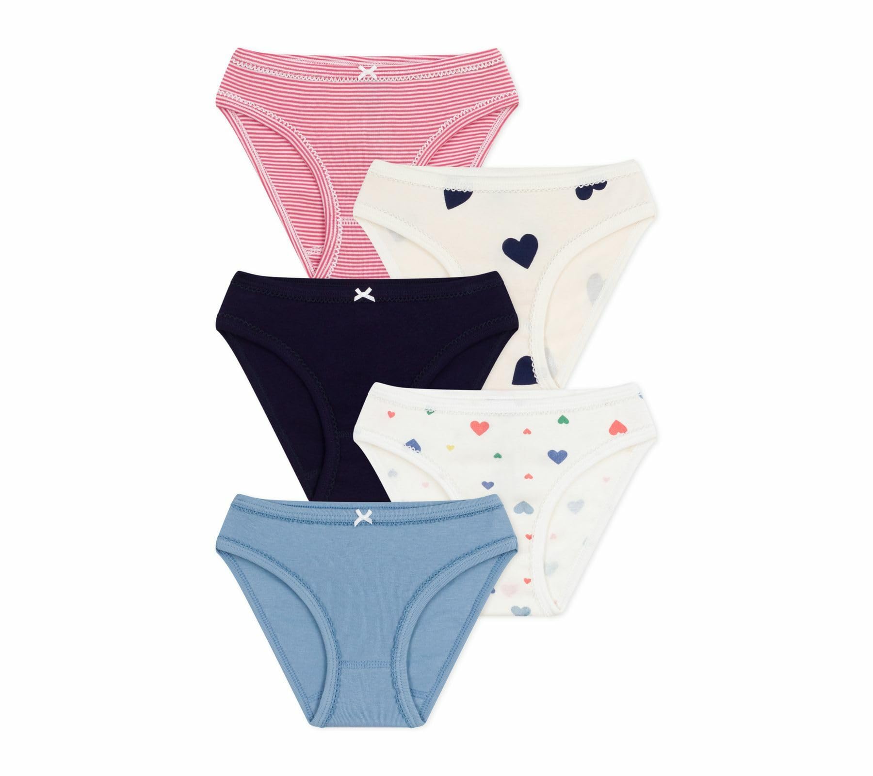 Petit Bateau Mädchen 5 Culottes Unterwäsche für den Tag (5er Pack)