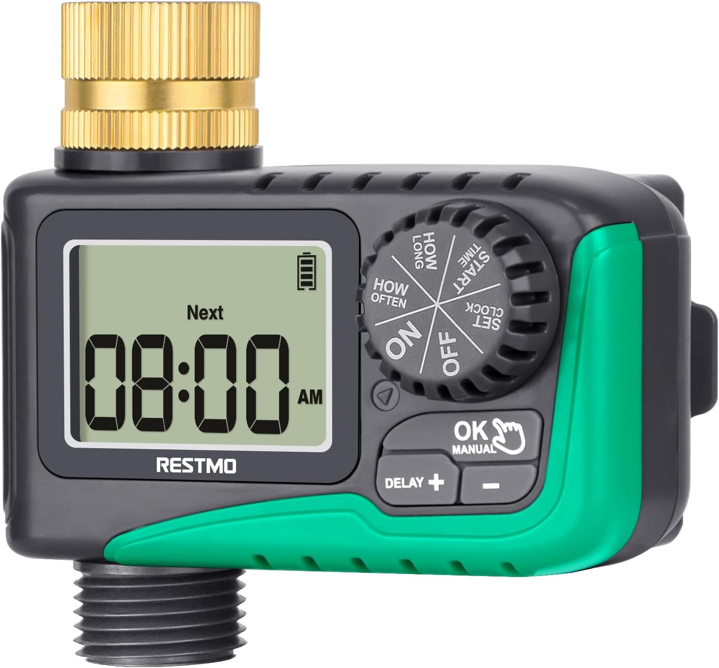 RESTMO Sprinkler Timer with Brass Inlet