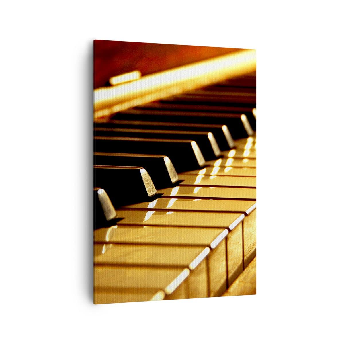 ARTTOR Leinwandbild 70x100 cm Wandbild Musik - 2200 | Klavier Konzert Vertikal Groß Wanddekoration Wohnzimmer Schlafzimmer Wandkunst Wanddeko Wand Kunstdruck Küche ARTTOR