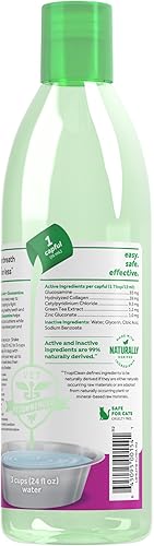 Miniatura 72 de TropiClean Fresh Breath Plus - Soporte digestivo Aditivo de agua para el cuidado bucal del perro Aditivo ambientador de aliento de perro