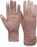 Vista 35 de Tomily - Guantes de forro polar para mujer con pantalla táctil Gris