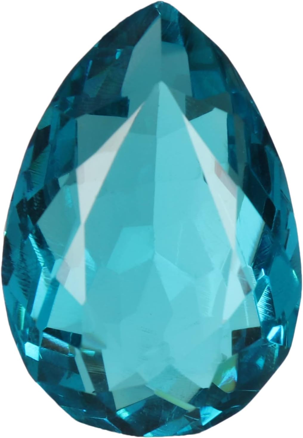 GEMHUB Fabulous Swiss Blue Topaz Pear Cut 37.50 CT Loose Facet Hydrothermal Gemstone