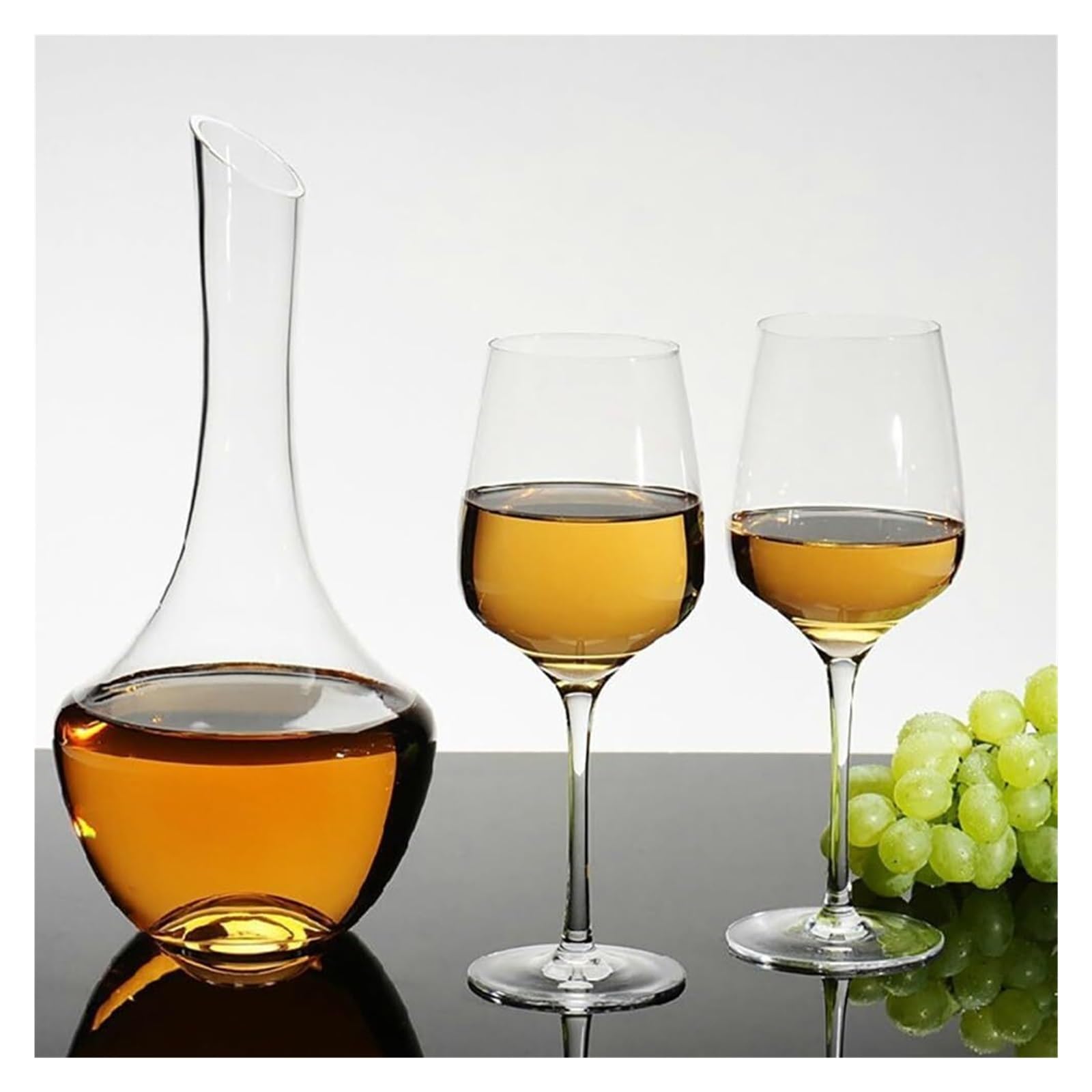 garrafa vino tinto decantador Decantadores de vino de cristal, jarra decantadora de vino, aireador decantador de vino soplado a mano, regalos de vino, 1500 ml