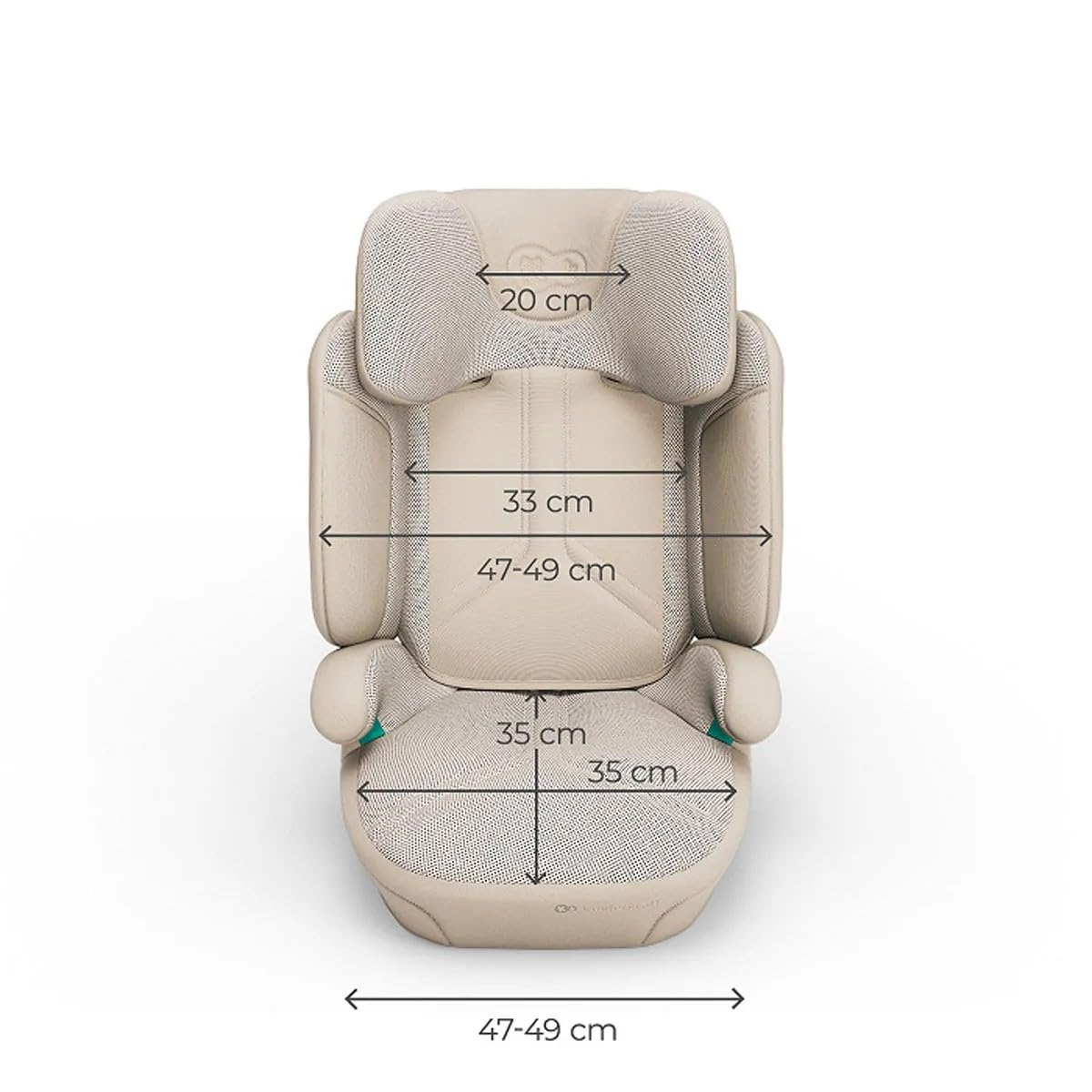 Kinderkraft XPAND 2 PRO i-Size fotelik dziecięcy 100-150 cm, z ISOFIX lub pasem samochodowym, regulacja wysokości i szerokości (DUO EXPAND), zagłówek H-GUARD+, ochrona przed uderzeniem bocznym SPS