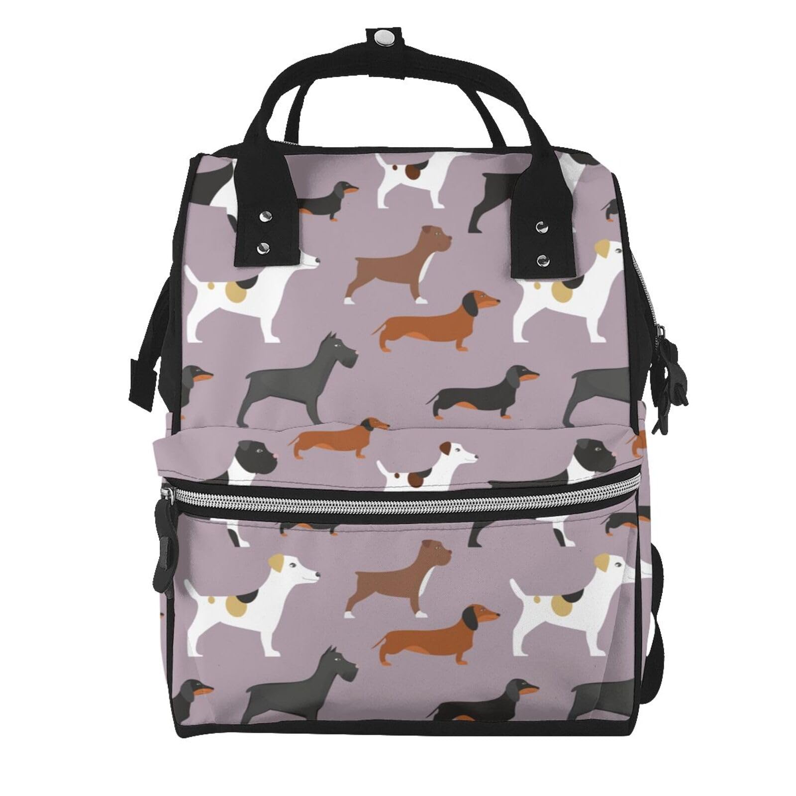 Sac à dos à langer teckel TGMALL imprimé multicolore taille unique - 7