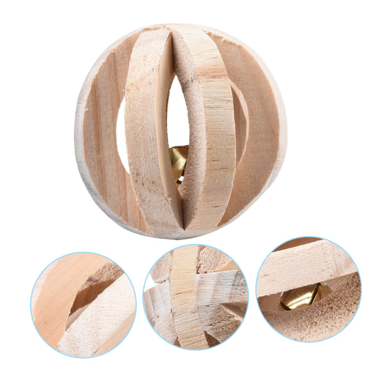 SUPVOX 18piezas Juguetes De Madera para Mascotas Pequeñas De Juguetes Masticables Naturales para Hámsters Conejos y Loros Cuidado y Entretenimiento para Roedores y Aves Varios Estilos