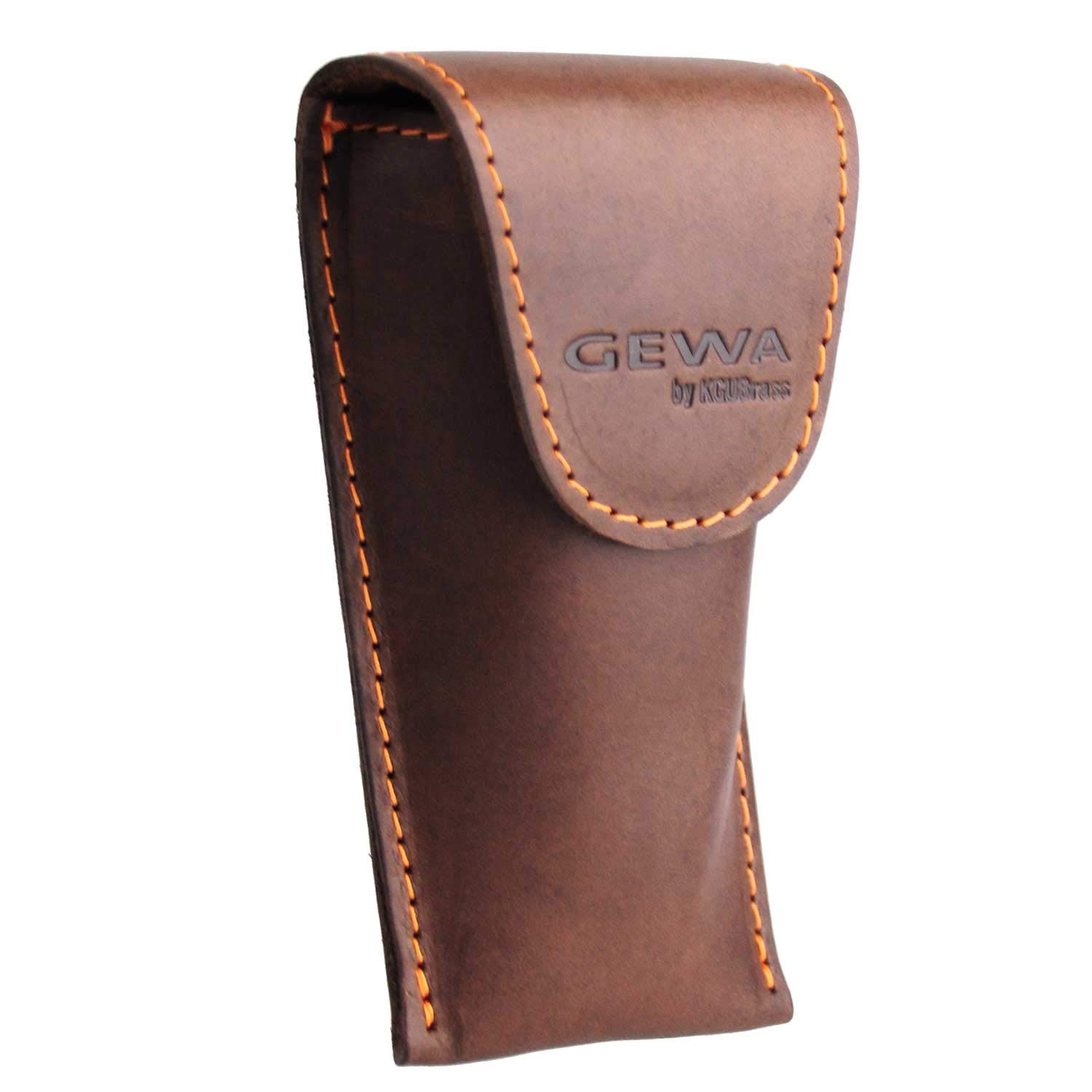 Funda para boquilla Crazy Horse Trompeta marrón