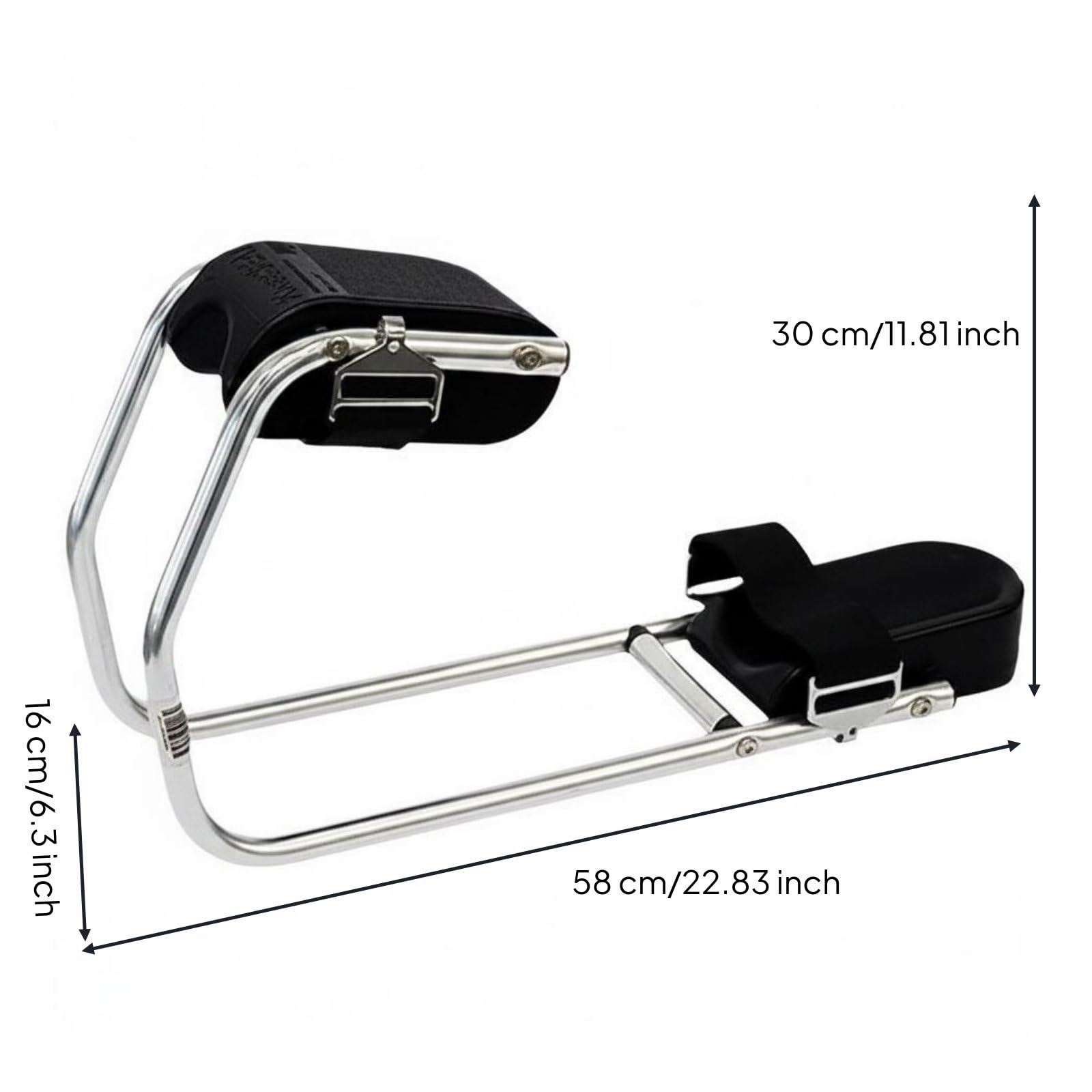 Homyl Ginocchiera da Giardino Sgabello Sedile con Struttura in Acciaio Inox E Superficie Imbottita 2 in 1 per Piantare Diserbare Potare Adatta a Anziani Orto Cortile Prato