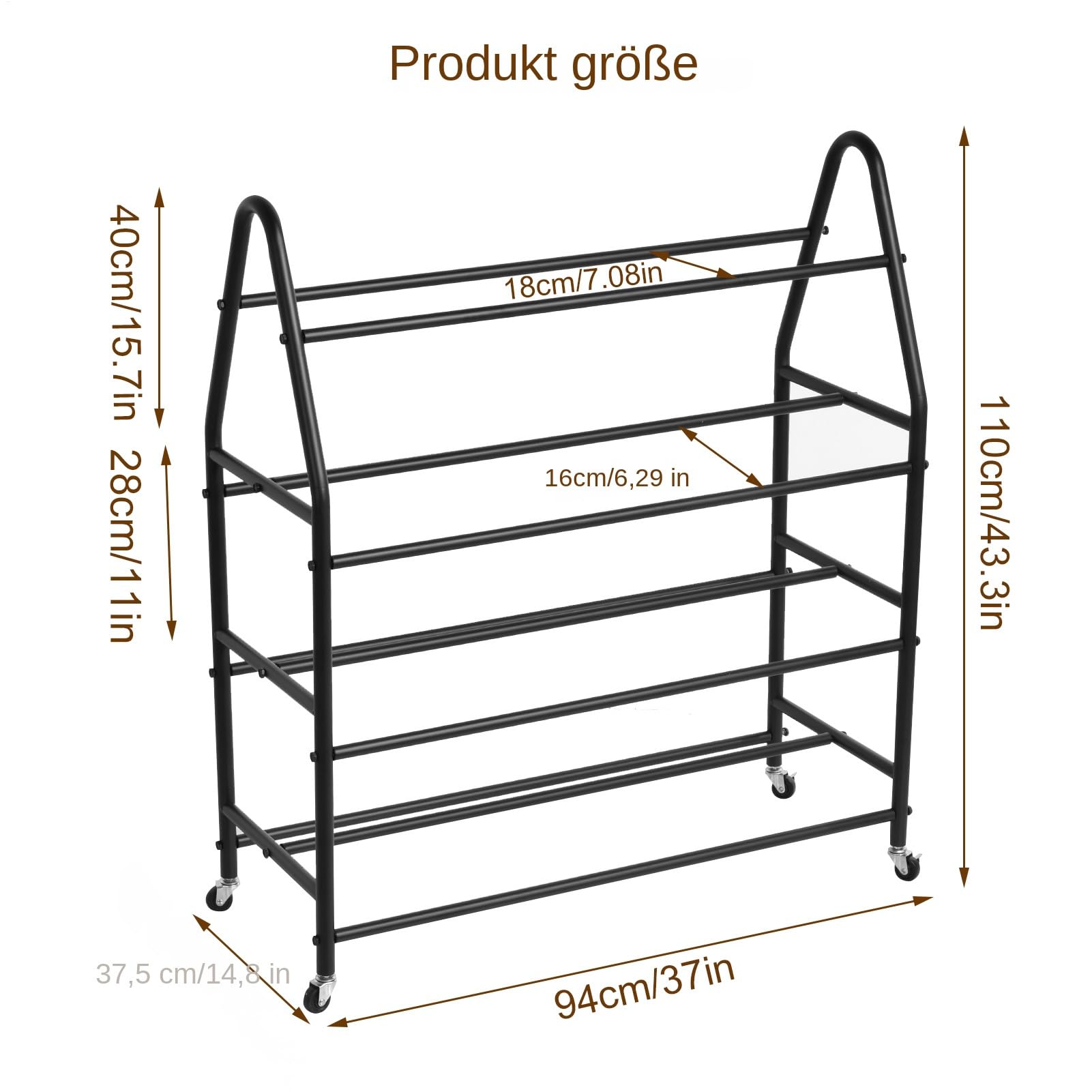 Scaffale per filamenti per stampante 3D, 102 pezzi, doppio lato, 7 file, supporto per bobine di filamenti con ruote, robusto scaffale in metallo per filamenti PL.A/ABS/TPU, organizzato per studio di