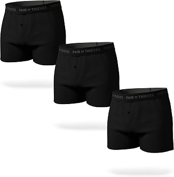 Pair of Thieves Men Super Soft Boxers | Underwear for Men | Featherlight, Breathable, Cotton Blend | Moisture Wicking