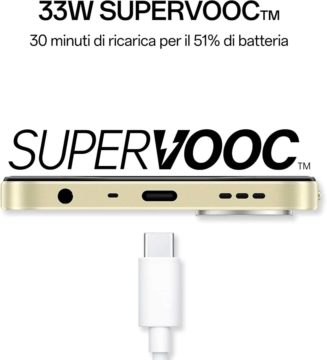 OPPO A38 Smartphone, AI Doppia Fotocamera 50+2MP, Selfie 5MP, Display 6.56” 90HZ LCD HD+, Batteria 5000mAh, RAM 4 (Esp 1GB/2GB/4GB)+ROM 128GB (esp1TB), Supporto Auto [Versione Italia], Oro (Gold) - Immagine 5