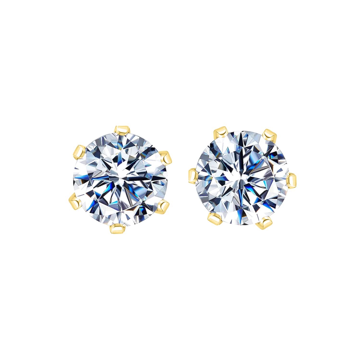 See full amazon price history chart for HIGHSPARK 925 Silver Solitaire Stud Earrings in Gold Finish| 92.5 Sterling Silver & Round Brilliant Cubic Zirconia Tops for Men Women Boys & Girls | Gold 4mm HIGHSPARK 925 Silver Solitaire Stud Earrings in Gold Finish| 92.5 Sterling Silver & Round Brilliant Cubic Zirconia Tops for Men Women Boys & Girls | Gold 4mm (B09NGTW67K) Amazon Price History, Amazon Price Tracker