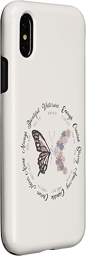 Miniatura 9 de Funda de mariposa para iPhone 11 con texto inspirador en inglés Faith Inspiration
