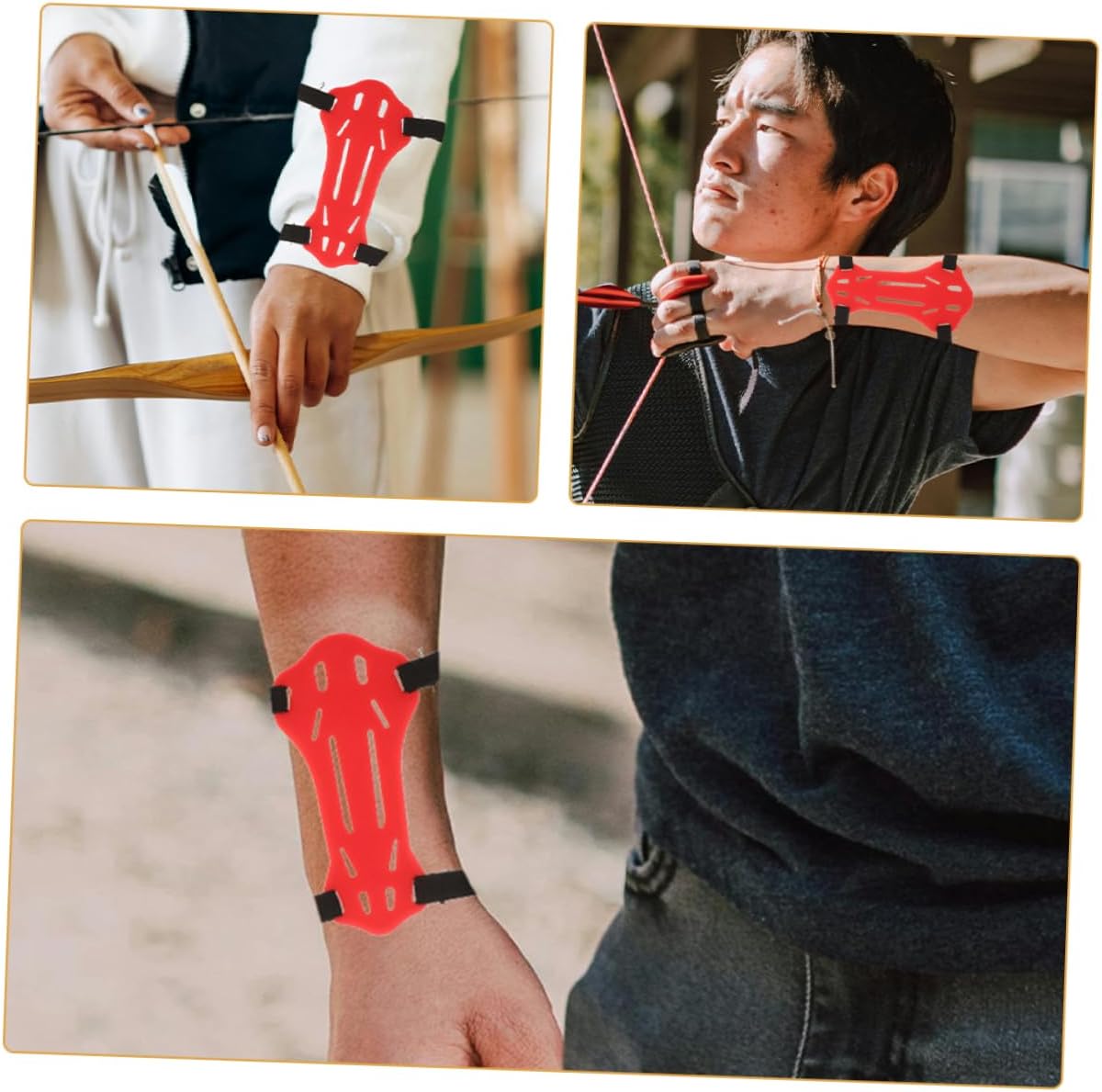 Toddmomy 2pcs Archery Arm Guards for Boys and Girls Youth Sports Arm Sleeves Rubber Guard Strap Protective Sleeves for