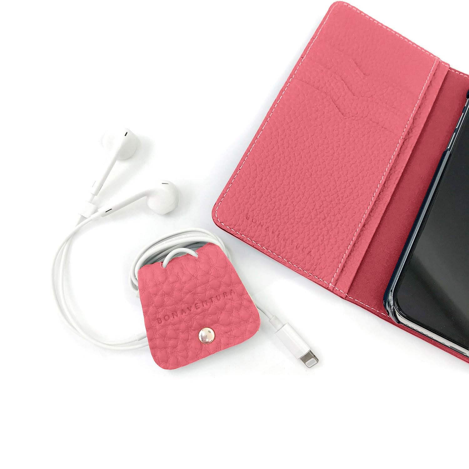 Amazon.co.jp: 【ボナベンチュラ】ケーブルホルダー シュリンクレザー