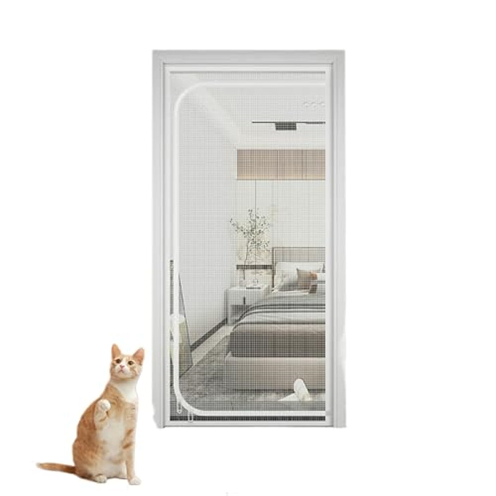 Barrière de porte pour animaux domestiques pour sécuriser la cuisine